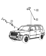 68066436AA - Electrical: Satellite Digital Audio Wiring for Dodge: Caliber | Jeep: Compass, Patriot Image