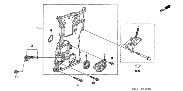 Chain Case for 2003 Honda CR-V #0