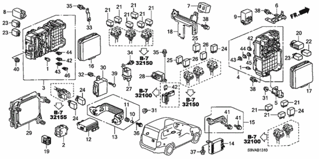 Control Unit (Cabin) for 2008 Honda Pilot #0