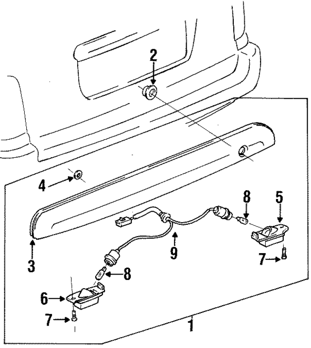 8127313240 - : License Plate Light Lens for Toyota Image