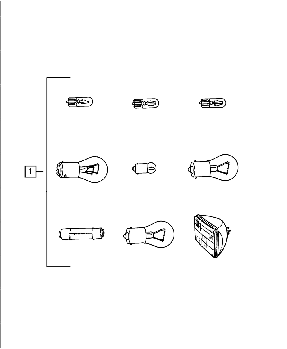 Bulb, Right - Mopar (L0001157)