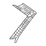 23869027009893 - Body: Body A-Pillar Trim Panel for Mercedes-Benz Image