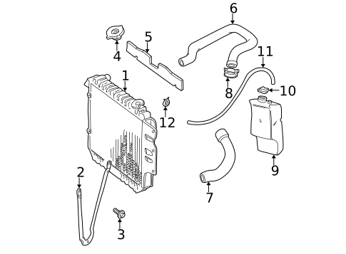 Radiator & Components for 2001 Jeep Wrangler #0