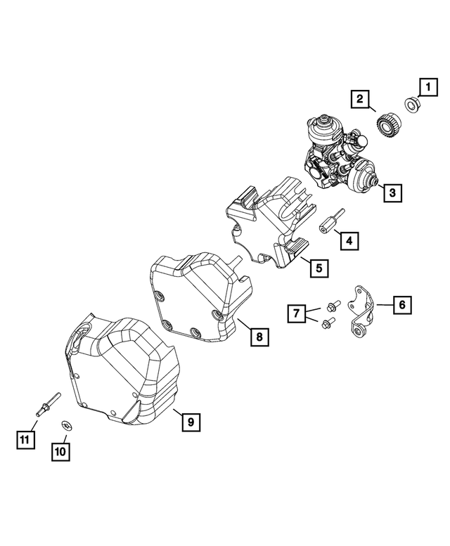 68286501AA - Fuel and Accelerator Pedal: Injection Pump Gear for Mopar Image