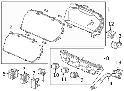 Headlamp Components for 2025 Honda CR-V | OEM Parts Online