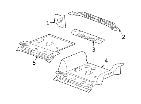 Interior Trim - Rear Body for 2004 Hummer H2 #0