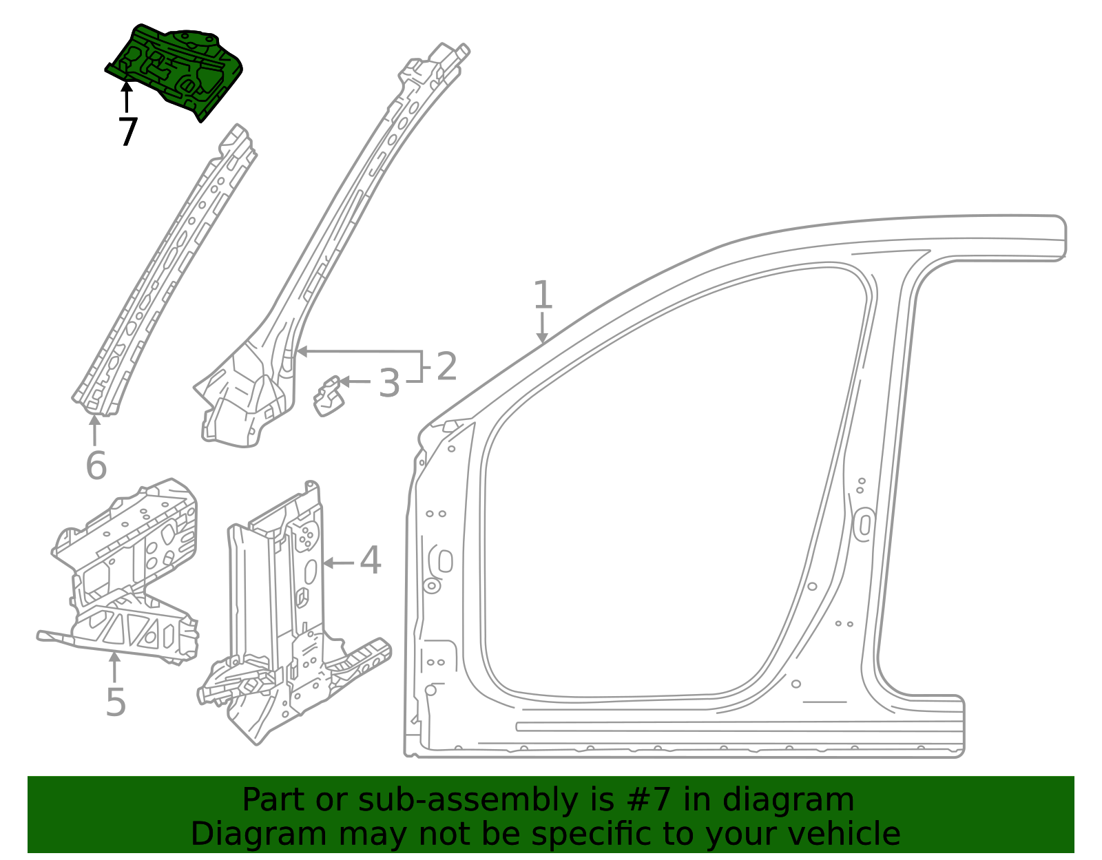 KMV6-71-24Z - Body A-Pillar Reinforcement Plate - 2024-2025 Mazda