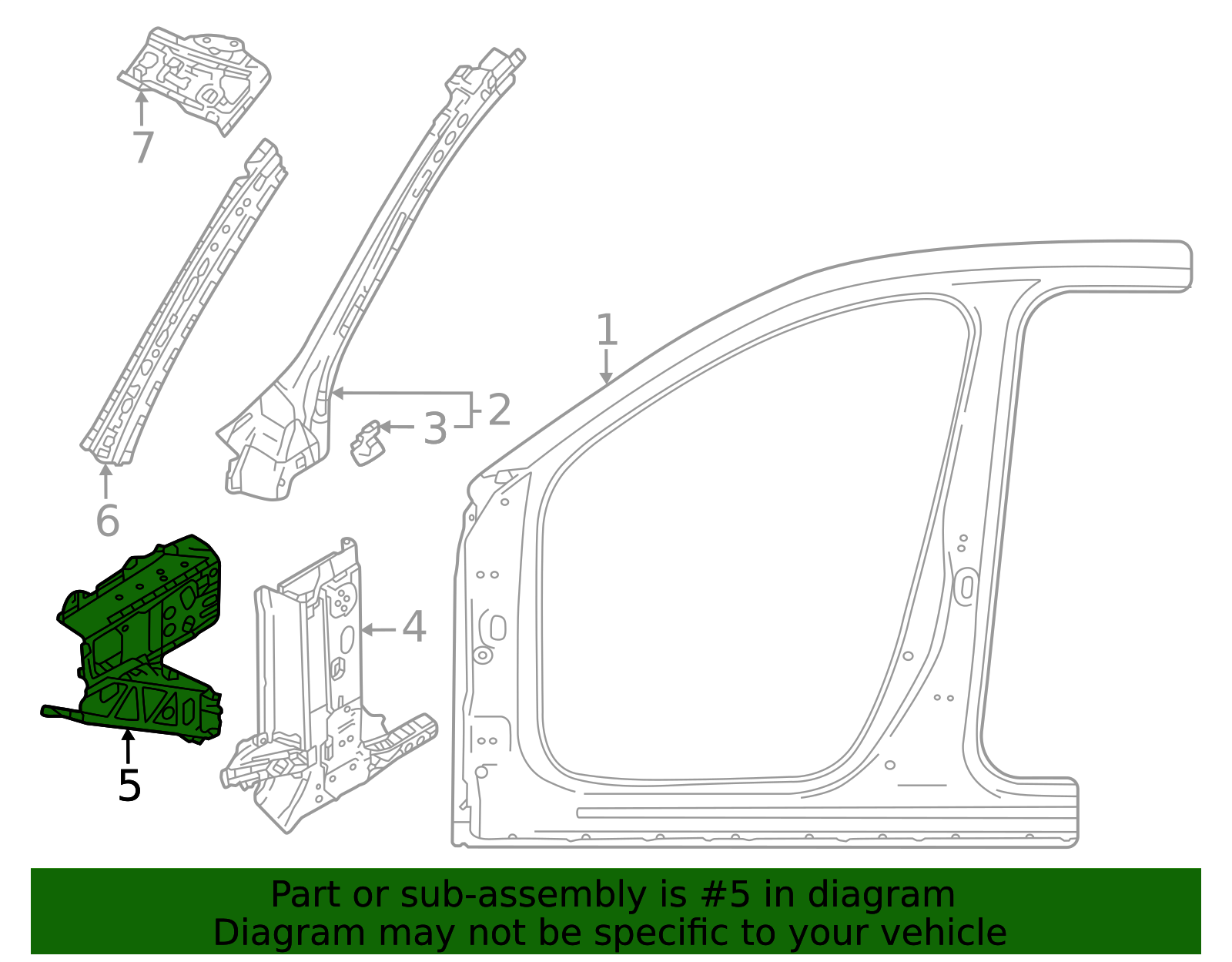 KBY3-70-02X - 2024 Mazda CX-90 - Inner Hinge Pillar | Mazda Parts
