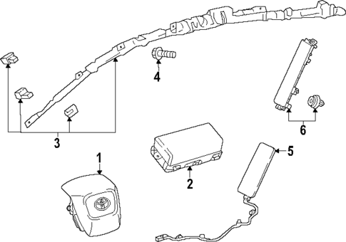 Air Bag Components for 2025 Toyota Prius #0