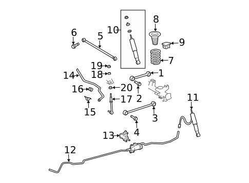 Rear Suspension for 2007 Toyota 4Runner #2