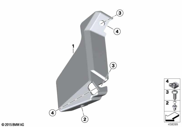 46637724728 - Frame and Mounting Parts: Covering Inner Right -  for BMW-Motorrad Image