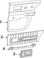 22554172 - Body: Trim Panel for Oldsmobile: Calais, Cutlass Calais Image