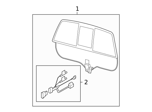 Glass & Hardware - Back for 2008 Ford F-150 #3