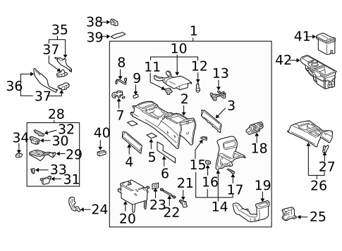 Center Console for 2007 Toyota 4Runner #0