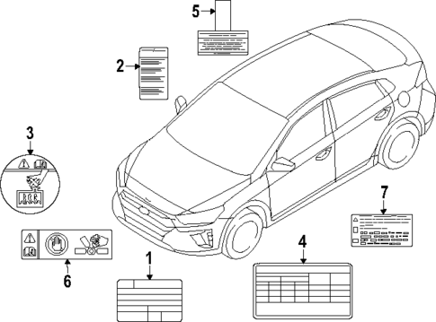 Labels for 2024 Genesis GV60 #0