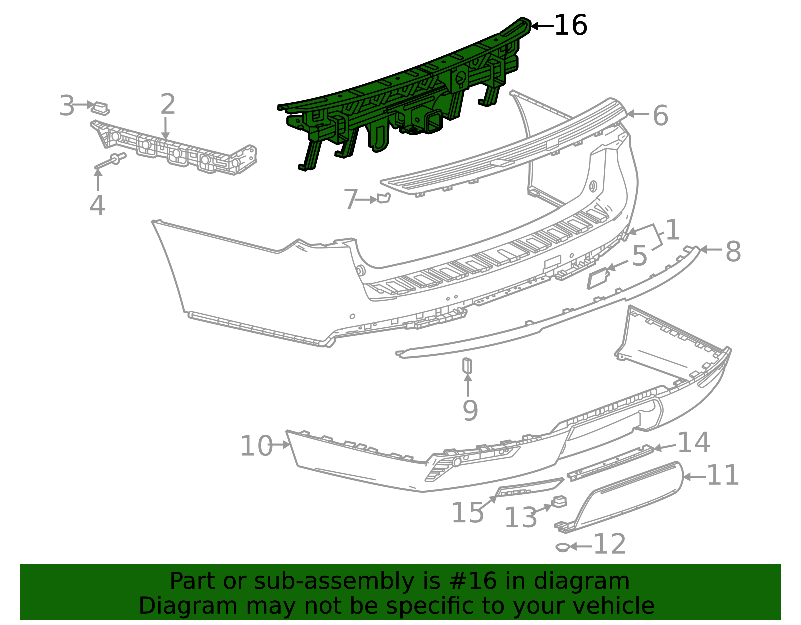 2021-2024 GM Impact Bar 85112463 | OEM Parts Online