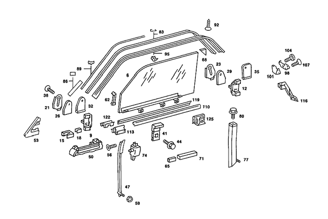 1237250435 - : Retaining Rail for Mercedes-Benz Image