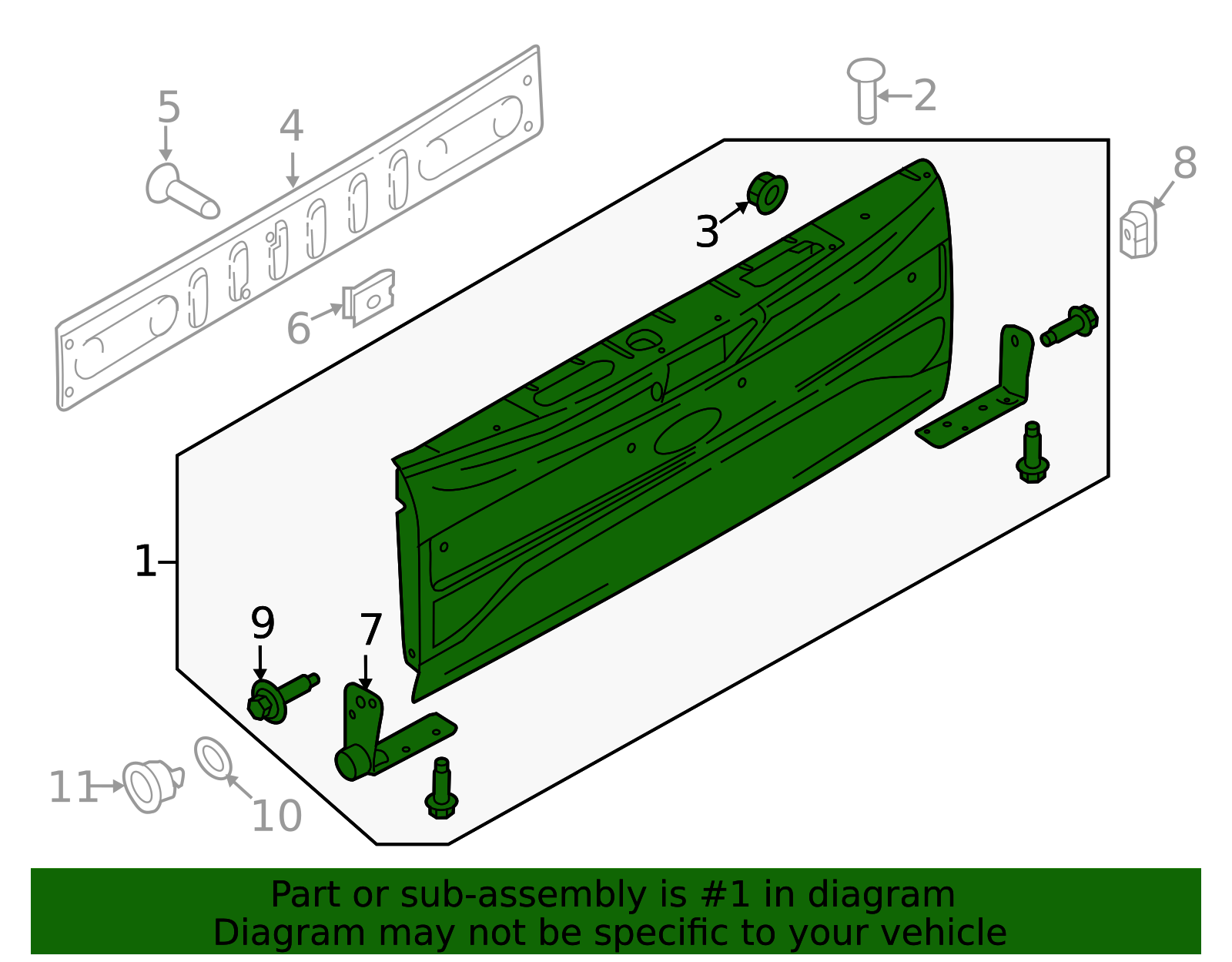JL3Z-9940700-A - Tail Gate 2018-2020 Ford F-150 | Ford Parts Direct