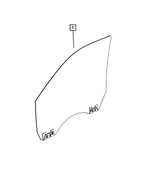 68361318AC - Glass: Front Door Glass, Right for Mopar Image