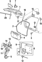 F6DZ7440010A - Body: Lift Gate for Ford: Taurus | Mercury: Sable Image