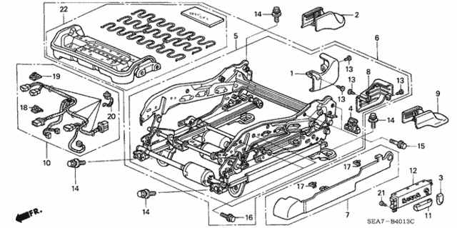 Front Seat Components (L.) for 2004 Acura TSX #0