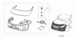 8P35SL0200R1 - Accessory Components: HARDWARE KIT, NOSE MASK for Honda Image