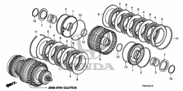 AT Clutch (2nd-4th) for 2012 Honda Fit #0