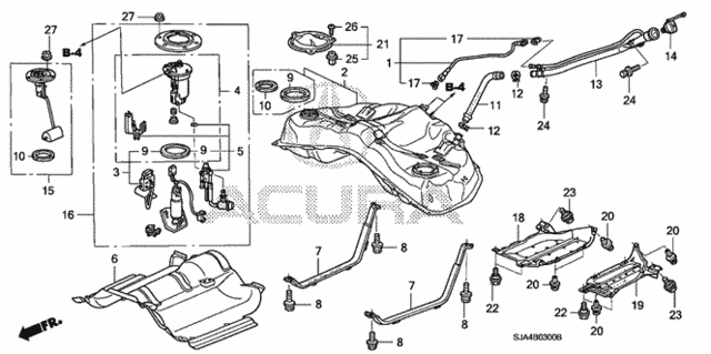 Fuel Tank for 2007 Acura RL #0