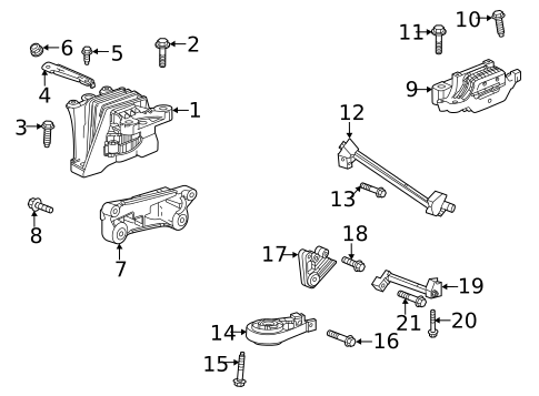 Engine & Trans Mounting for 2025 Buick Encore GX #2