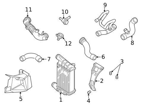 Intercooler for 2000 Volkswagen Passat #0