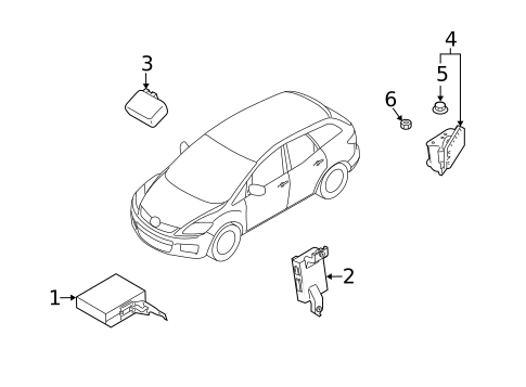 Controls for 2011 Mazda CX-7 #0
