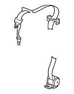 5HG261L8AD - Electrical: Rear Belt Assembly for Dodge: Ram 1500, Ram 2500, Ram 3500 Image