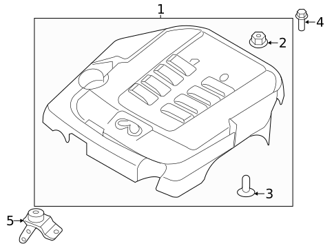 Engine Appearance Cover for 2015 INFINITI Q70 #0