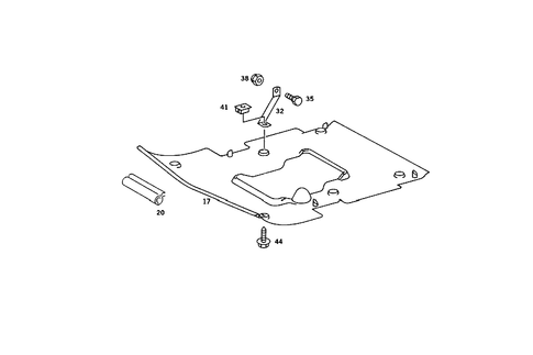 Engine Compartment Panelling for 1986 Mercedes-Benz 190E #0