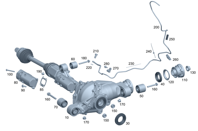 4633302802 - : Front Axle Differential for Mercedes-Benz: G63 4x4 Squared AMG, G63 AMG Image