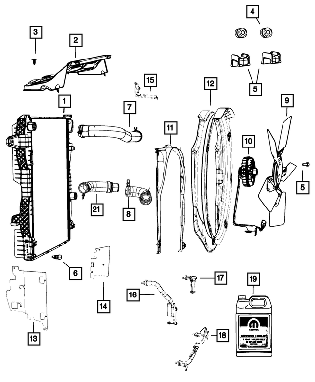 68069568AA - Cooling: Grommet for Mopar Image image