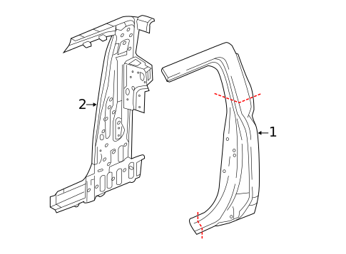 Lock Pillar for 2019 Honda Ridgeline #0