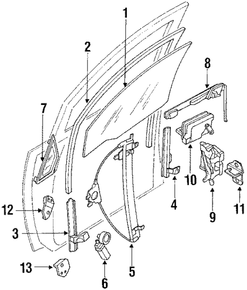 Door for 1990 Nissan Axxess #0