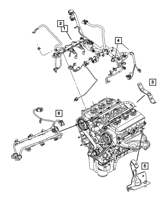 4869538AE - : Fuel Rail Wiring for Mopar Image