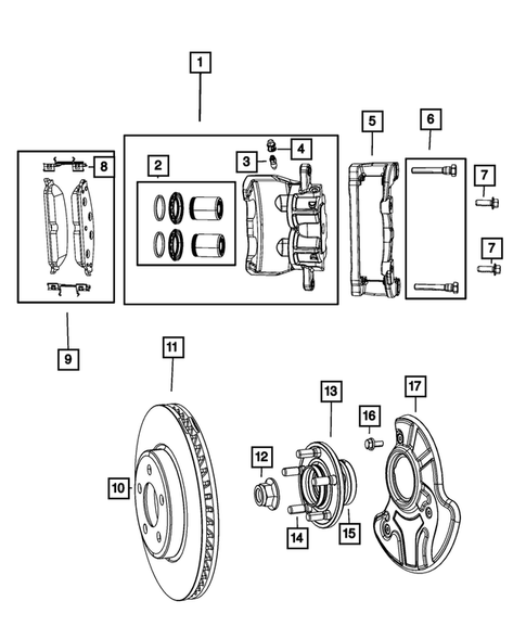 Front Brakes for 2017 Dodge Charger #3