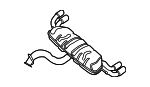 8V5253609J - Exhaust: Rear Muffler for Audi Image