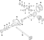 381000C160 - : Ring &amp; Pinion for Nissan Image