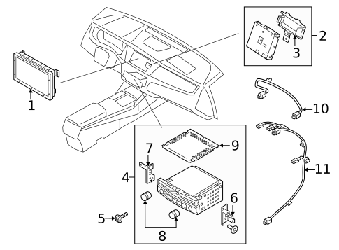 NAVIGATION SYSTEM COMPONENTS for 2020 Kia Stinger #0