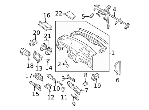 Instrument Panel for 2007 Kia Rio5 #0
