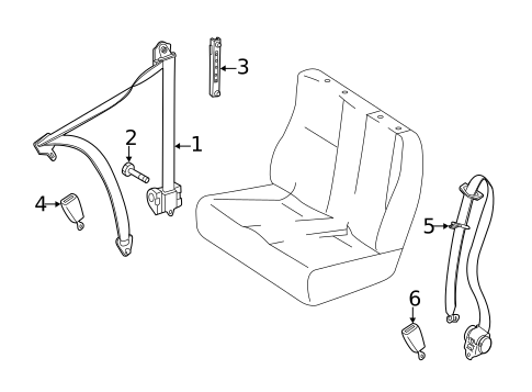 Front Seat Belts for 2020 Mercedes-Benz Sprinter 1500 #0