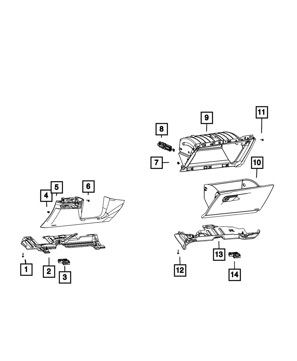 Instrument Lower Panel - Mopar (68662506AC)