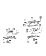 68373893AA - Interior Trim: Hex Flange Head Bolt for Mopar Image