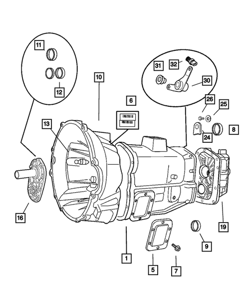 Case and Extension for 2001 Dodge Ram 2500 #1