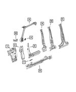 68356618AC - : Blocker Foam, Right for Jeep: Gladiator, Wrangler Image