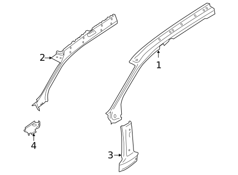 Hinge Pillar for 2013 Audi Q7 #0